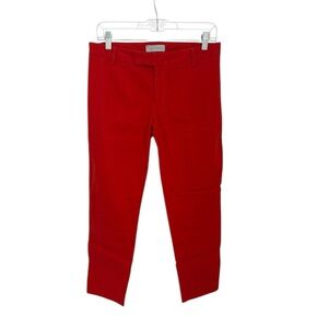 GAP Women’s Cropped Slim Stretch Ankle Pants Tomato Red Size 4